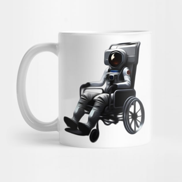 Astronaut in a wheelchair by Kalypol